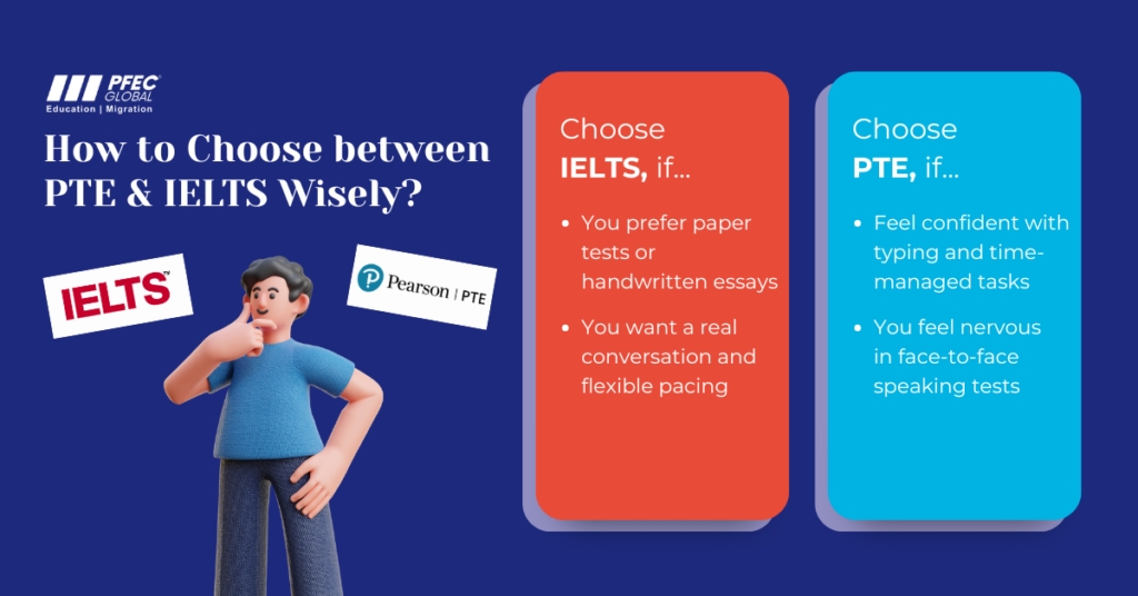 how to choose IELTS and PTE wisely?